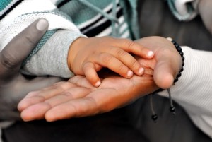 Child & Parent hands