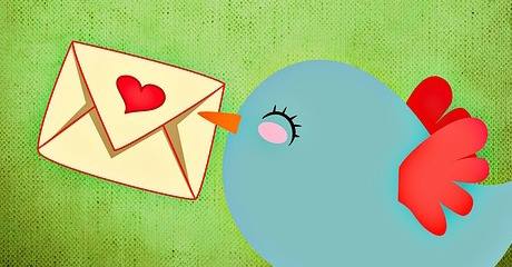 Little bird delivering love letter small kindnesses blog image