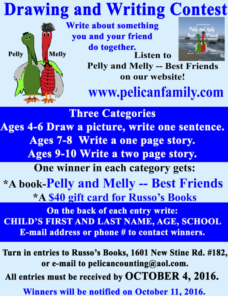 Pelican Family Series Children's Picture Books and Russo's Bookstore Writing Contest Rules